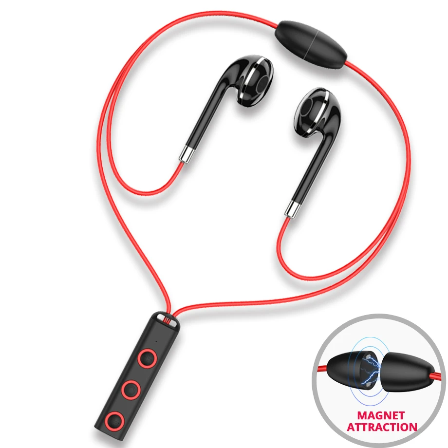 

Bass Stereo Bluetooth Earphone Sport Wireless Headphones Neckband Headset Handsfree Wireless Earbuds Headsets with Microphone