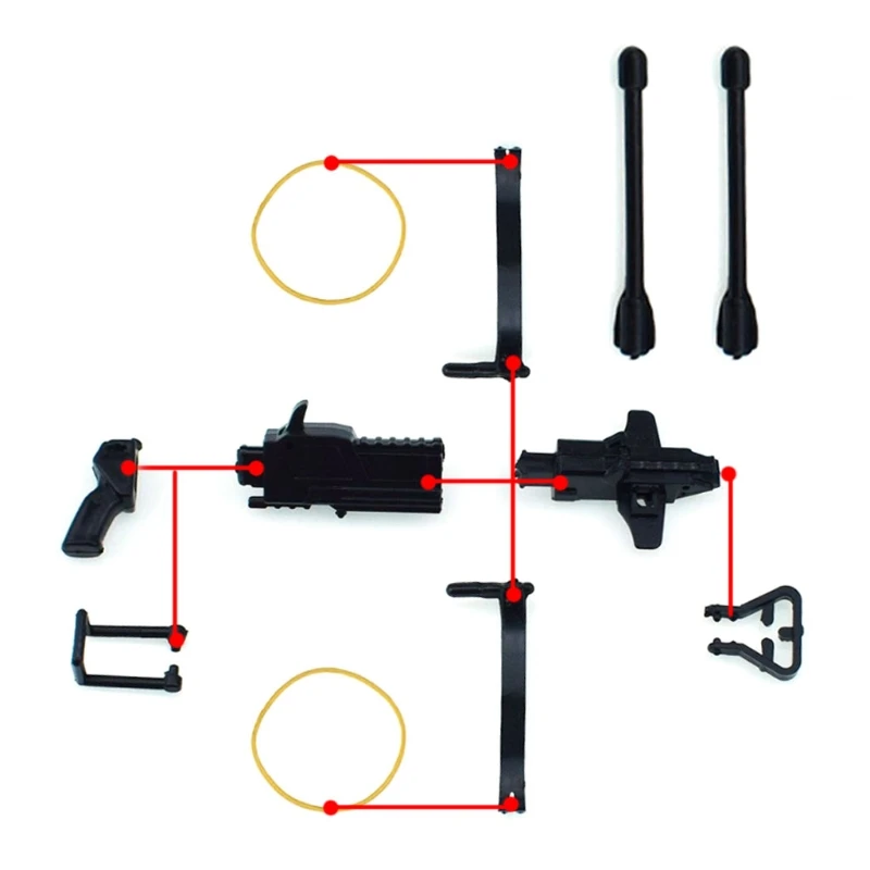 

kids Toys Assembled Combination Rubber Band Bow Arrow Children Kids Toys Gift DIY Portable