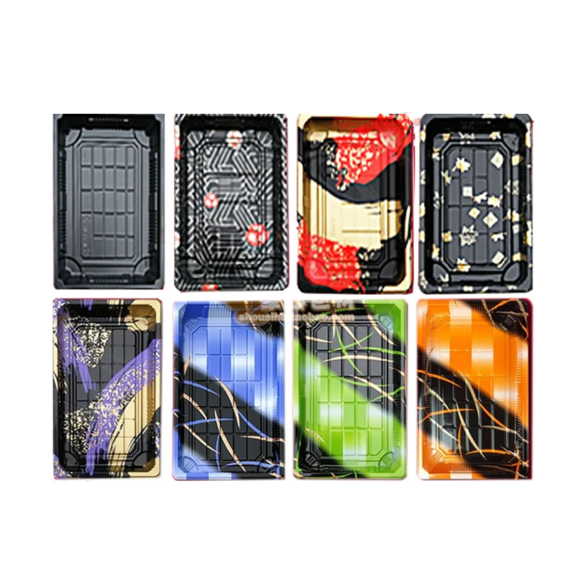 50 упаковок коробка для суши одноразовый поднос еды тарелка торта с крышкой. | Дом