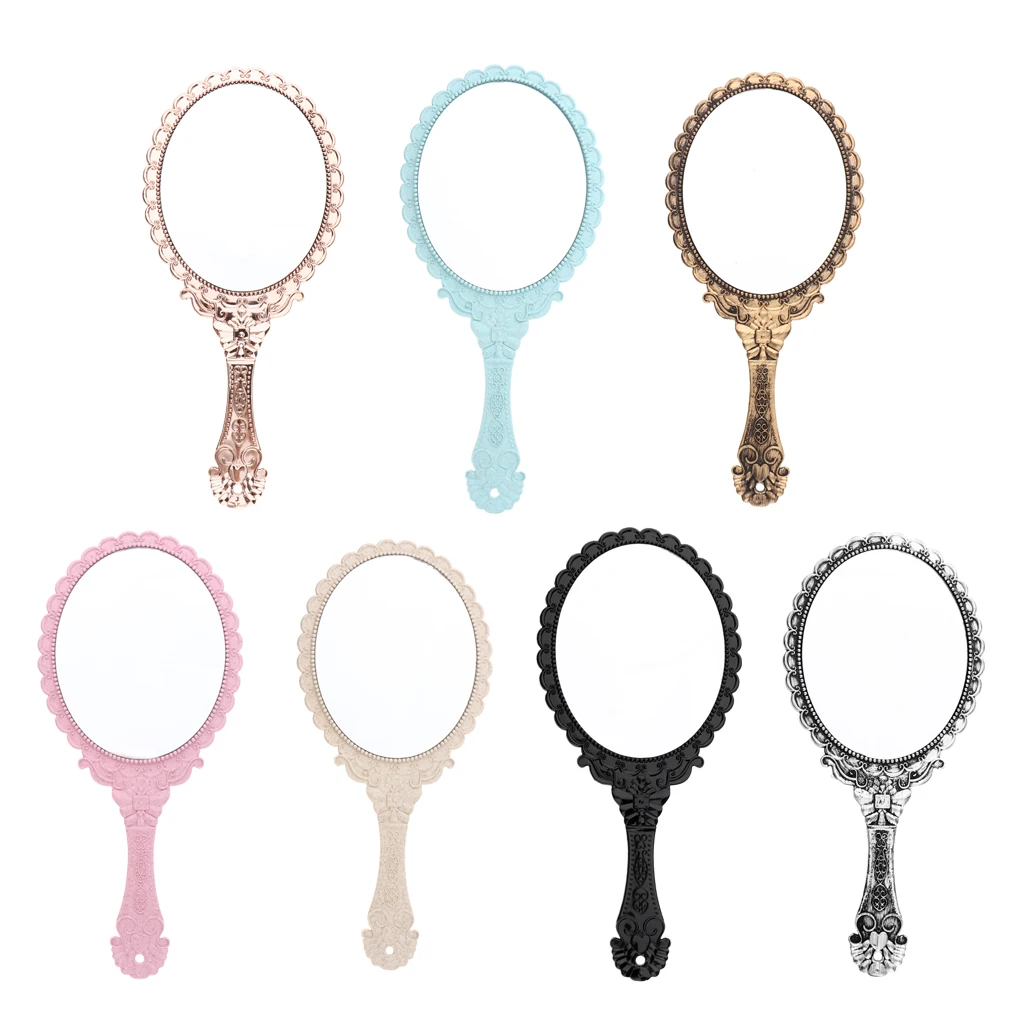 Декоративное зеркало в античном стиле овальное ручное с тиснением дизайн розы