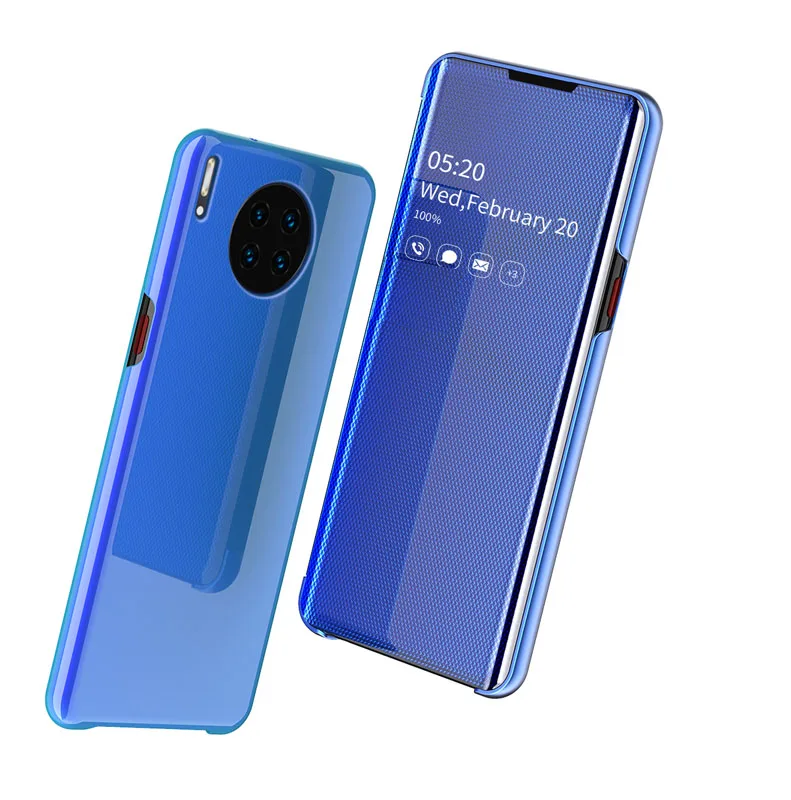 Умный чехол-книжка для Huawei P20 P30 Mate 20 30 Pro Honor 9 Lite Nova 3E | Мобильные телефоны и