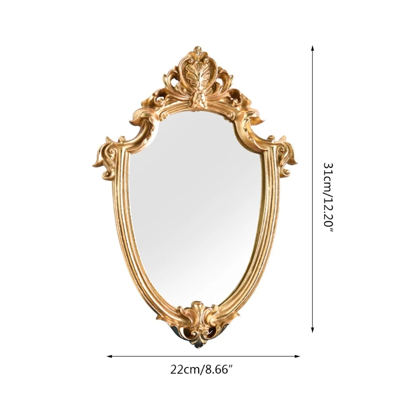 LXAF старинное декоративное настенное зеркало винтажное резное висячее для