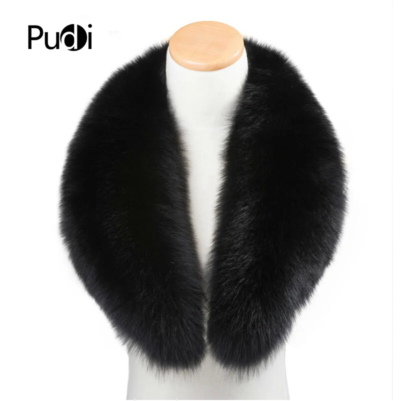 

SF606 Genuine Winter Women Fox Fur Scarf Wrap Neck Warmer Shawl Collar Rings