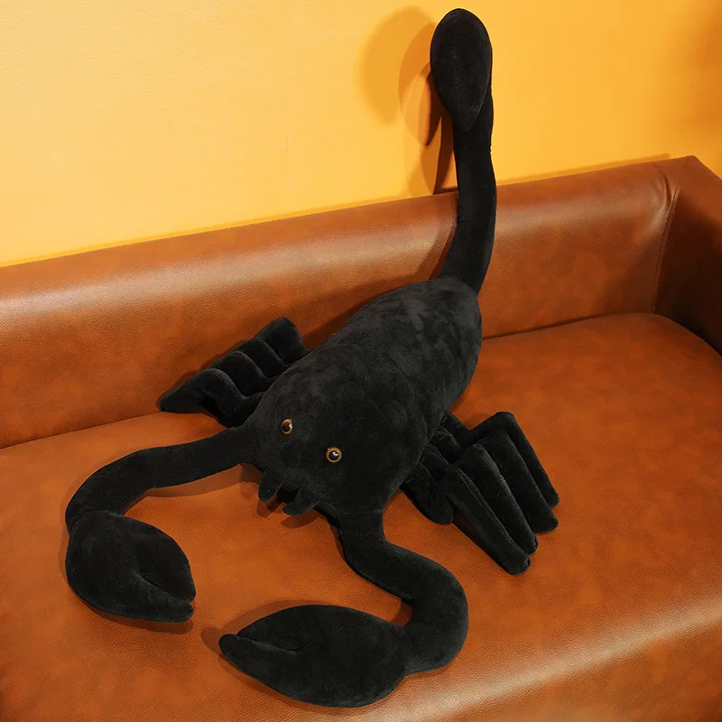 

45-120cm Stuffed Soft Creative Plush Toy Simulated Black Scorpion Doll Sofa Chair Decoration Props Gift Dropshipping