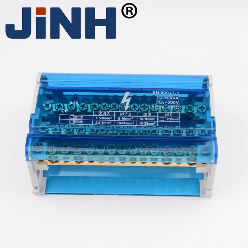 JINH JH8415 коробка Din рейка клеммные колодки универсальная проволока соединительный