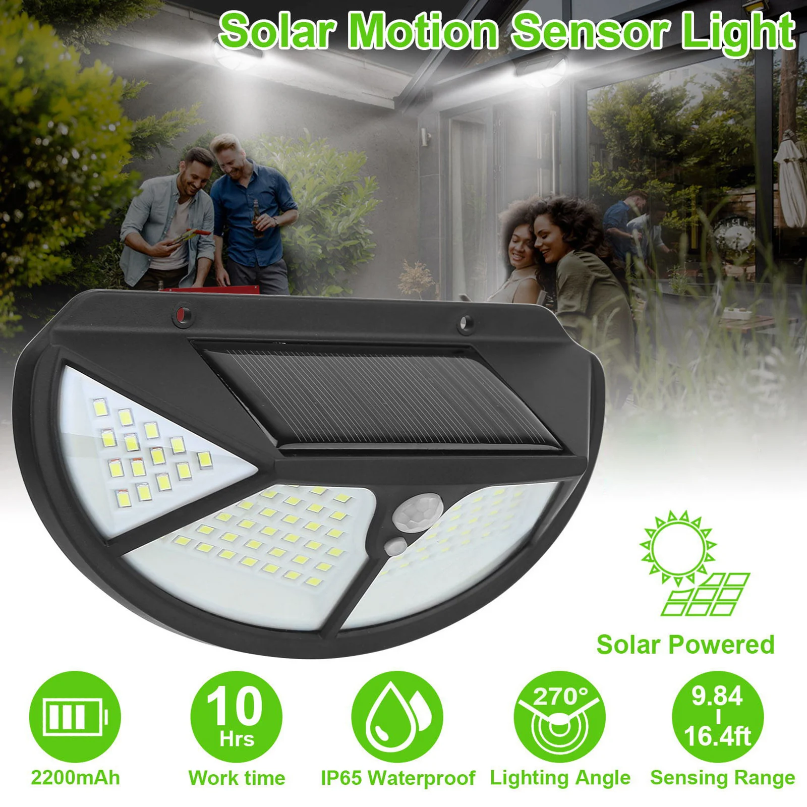 Светодиодный солнечный светильник режима на открытом воздухе Водонепроницаемый