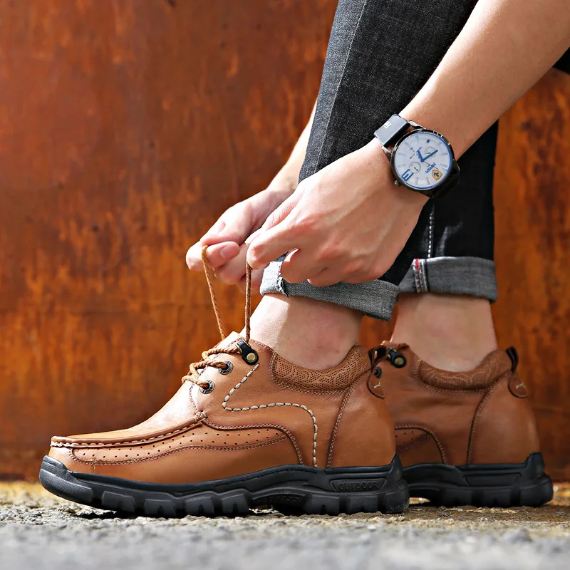 Кожаная повседневная обувь на высоком каблуке коллекция 2019 года сезон