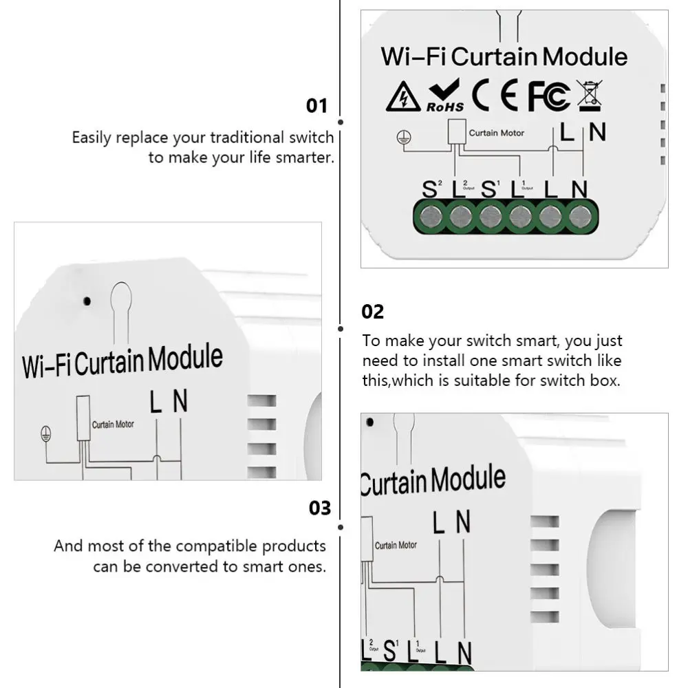 

Wifi Switch Wireless Switch ON/Off Switch Panel Remote Controller Transmitter