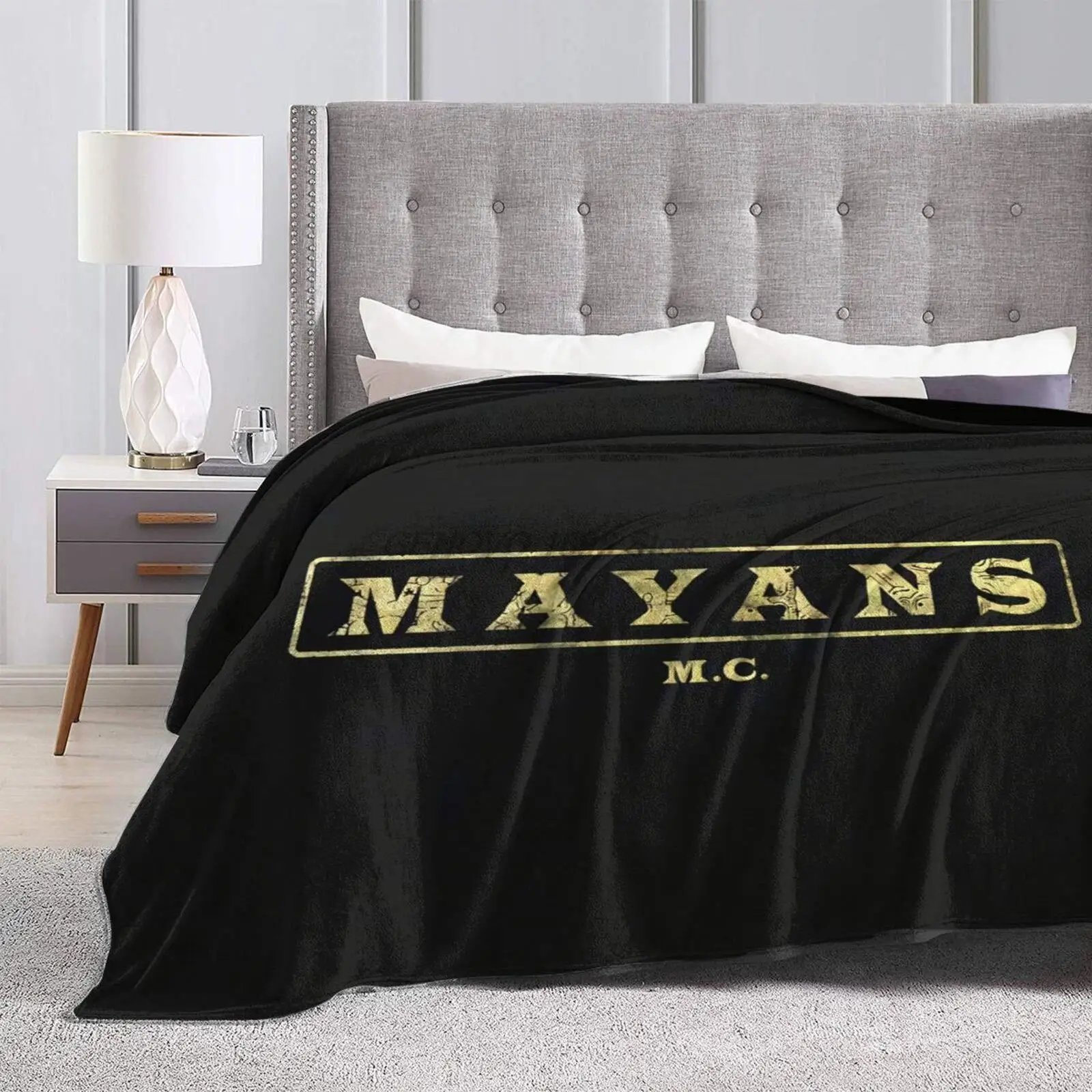 

Mayans M.C Ultra-Soft Throw Blanket Flannel Light Weight Fuzzy Warm Throws for Winter Bedding, Couch, Sofa 80X60