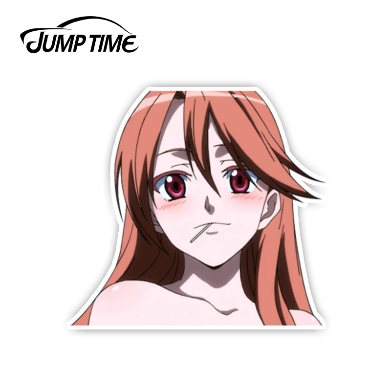 Время скачка 13 см x 8 Стайлинг автомобиля Akame Ga Kill! PEEK аниме Челси автомобильные
