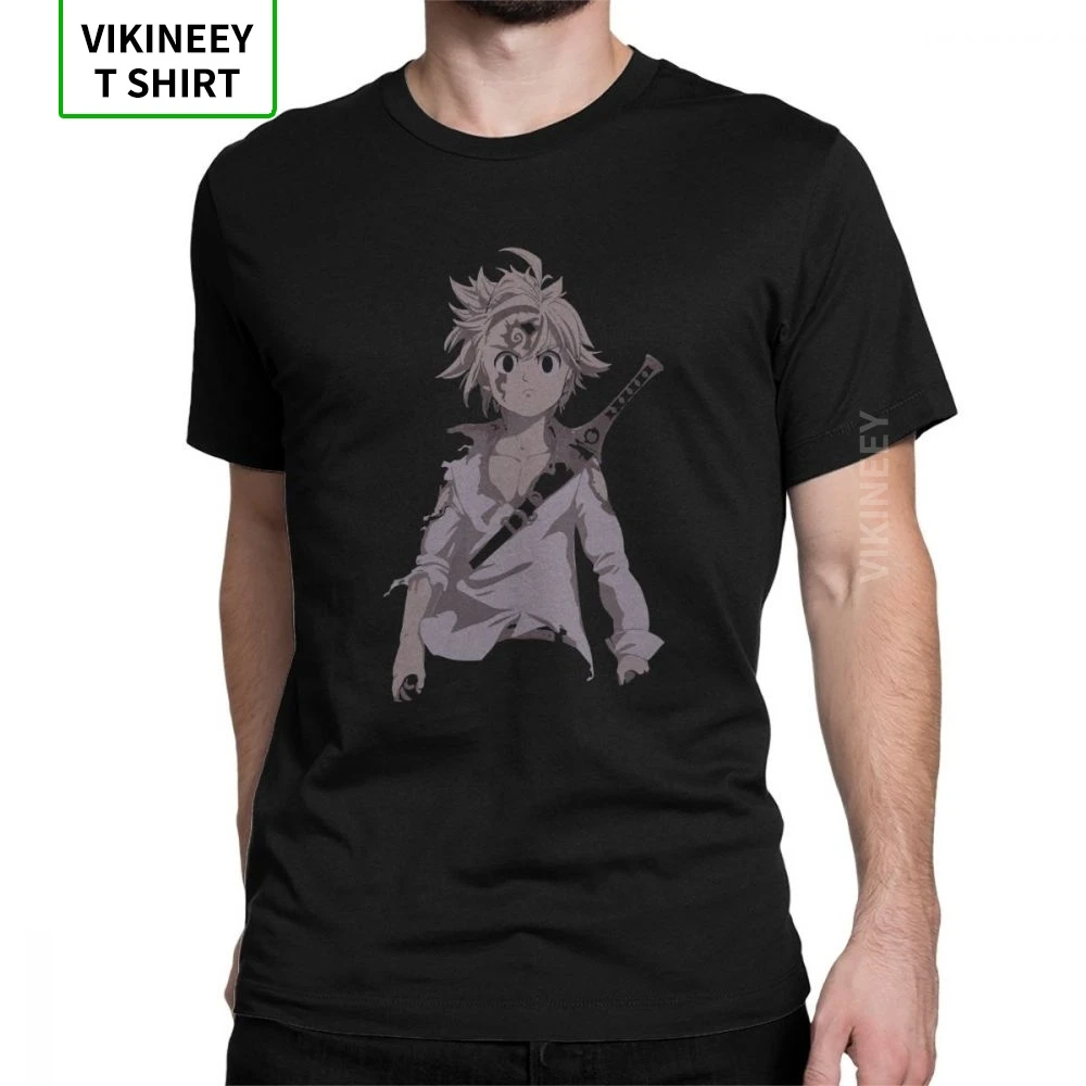 Angry фелек Для мужчин футболка семь смертных грехов гнев Аниме Манга японский