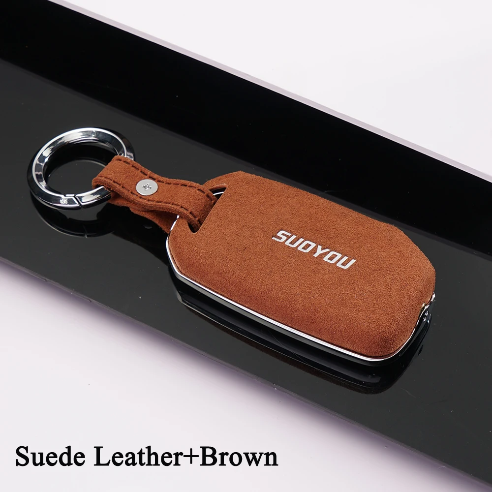 Чехол для автомобильных ключей Nice Touch замшевый кожаный чехол с кнопками 3/4 kia K900