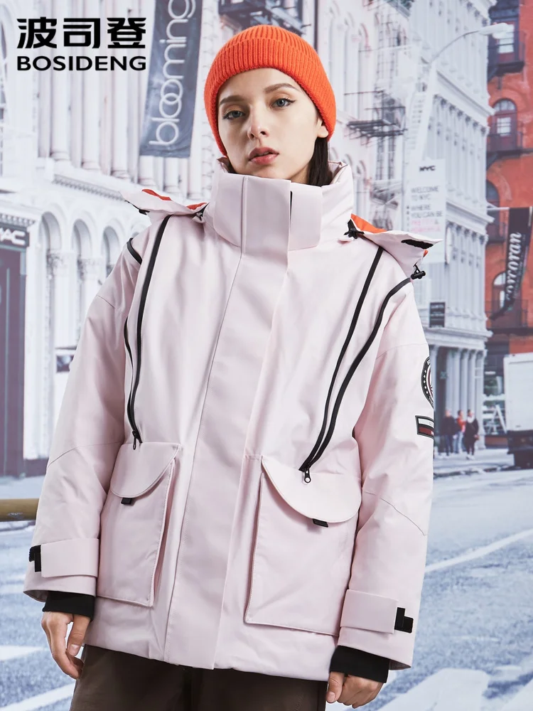 Дизайнерская серия Женская куртка из гусиного пуха с поясом на спине