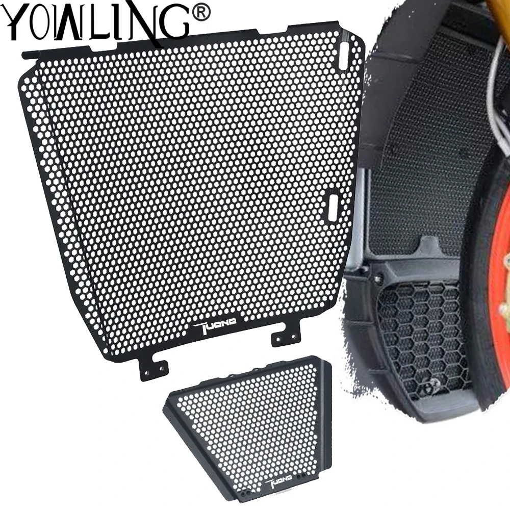 

For Aprilia Tuono V4 1000 2011 2012 2013 2014 Motorcycle Aluminum Radiator Guard Protector Grille Grill Cover Oil Cooler Guard