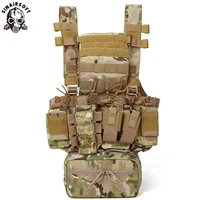 tactical chest vest military rig molle system light weight quick release war game d3 paintball military modular 900d chest vest