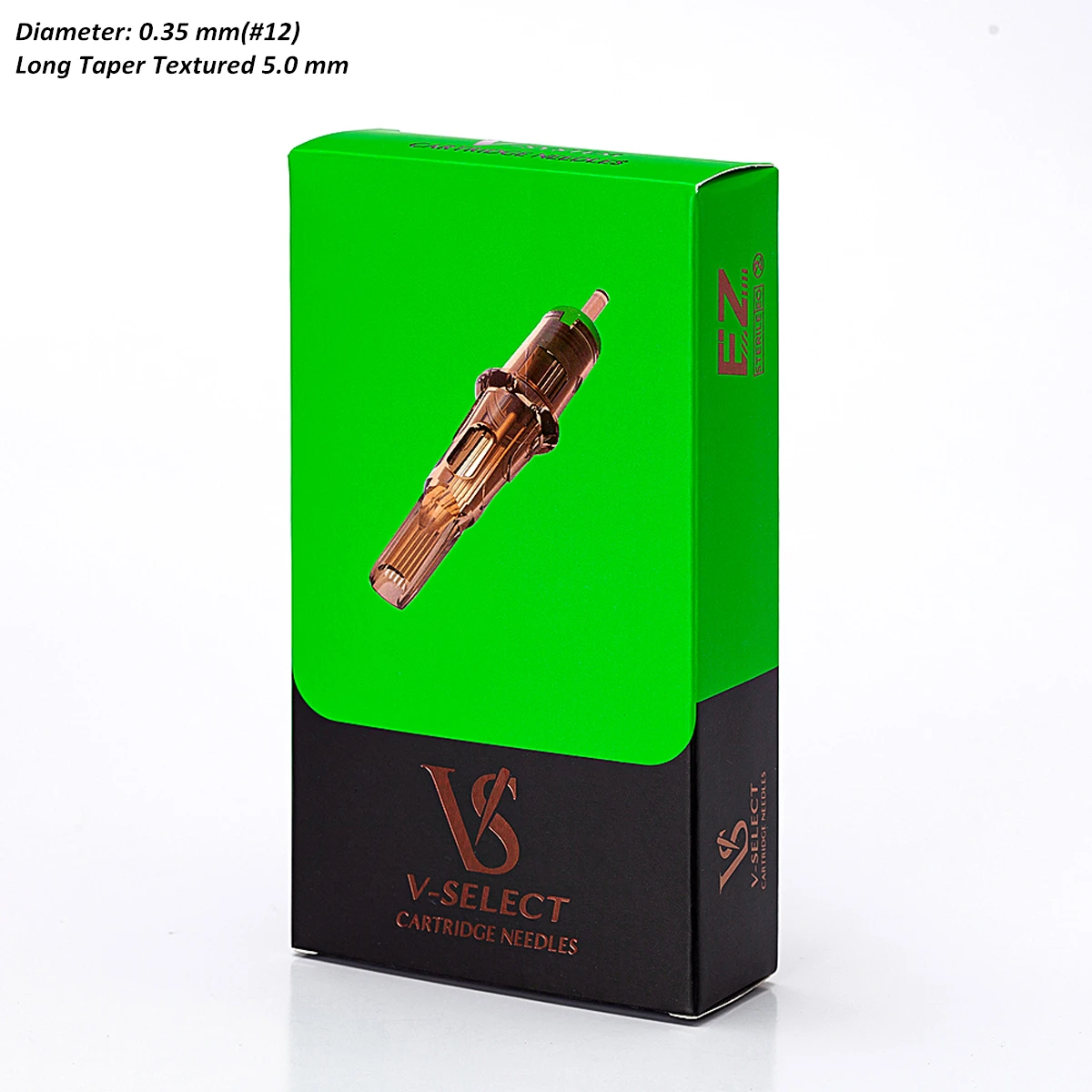 EZ V Select Tattoo Needle Cartridges Magnum (M1) #12 (0.35 MM) Long Taper Textured for Rotary Pen Machine Grips 20 Pcs/Box