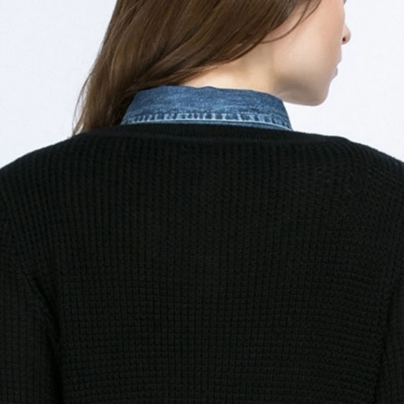 

Women Denim Shirt False Collar Detachable Fake Necklace Lapel Shirt Accessories