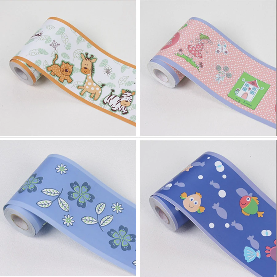 Diy самоклеющиеся Мультяшные обои для спальни детской комнаты украшения стен