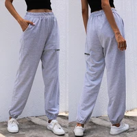 women loose fashion sports pants 2020 autumn air conditioned home straight elasticated casual trousers pantalones deportivos
