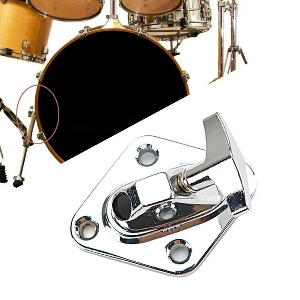 

Drum Leg Base Instrument Parts Anti-rust Metal Smooth Surface Guitar Bottom Base for Music Lover
