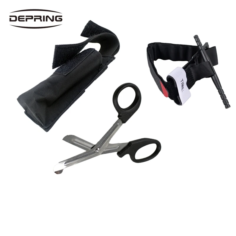 

Набор для выживания на природе, тактический турникет для одной руки, сдвиг травм, облегченная модульная система переноса данных, быстрый ге...