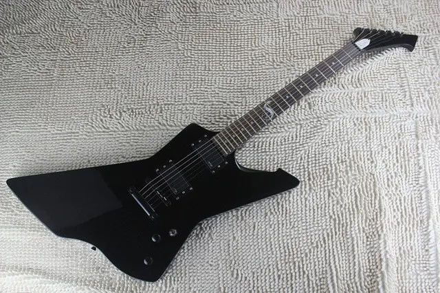 Глянцевая черная электрическая гитара KSG snakebyte james hetfield подставка из розового