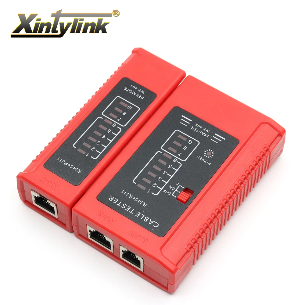Сетевой тестер xintylink rj45 инструмент для тестирования проводов RJ11 rj12 8p8c 6p4c rg45 rg rj 45