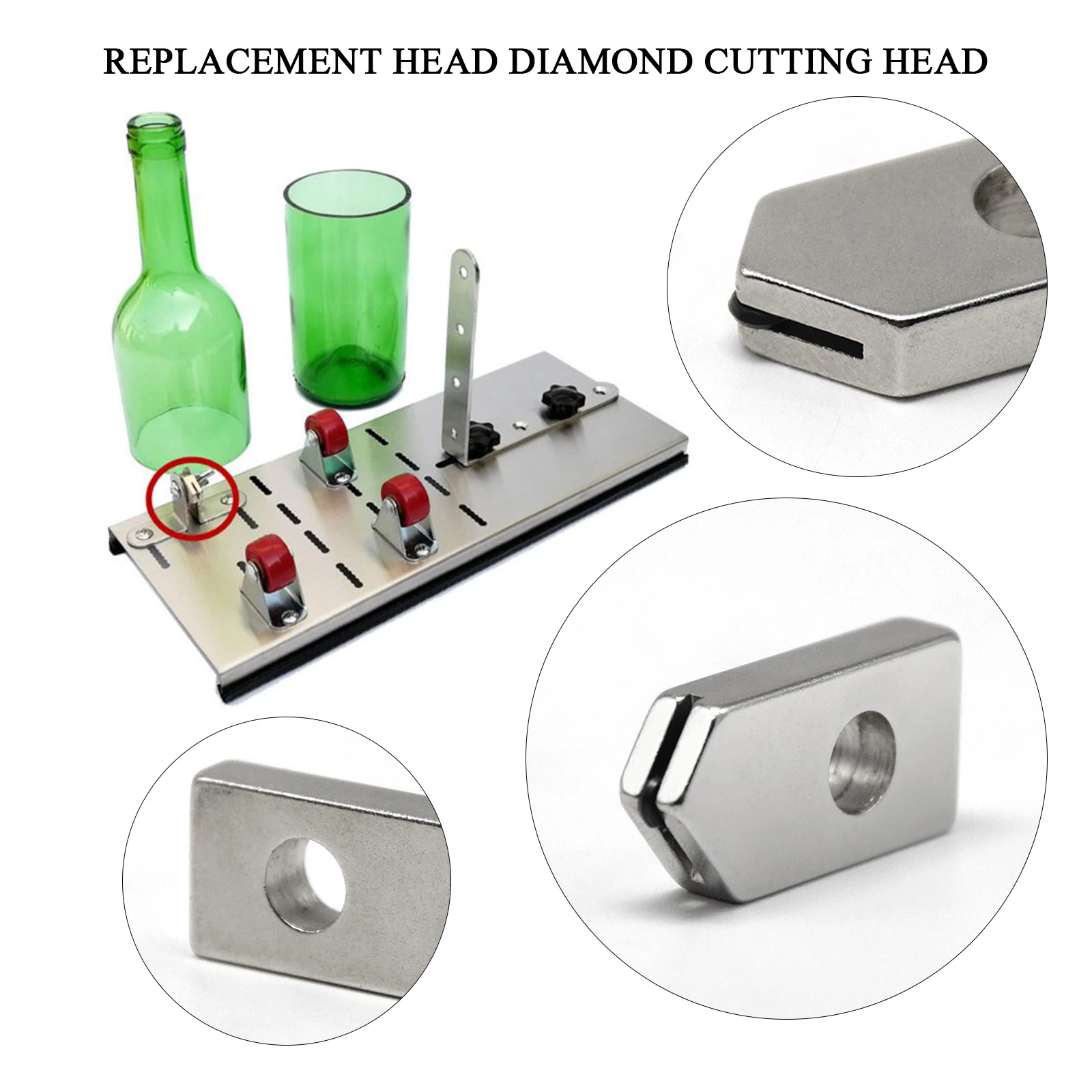 2 шт./компл. из Стекло бутылка резак режущая головка для винных бутылок инструмент