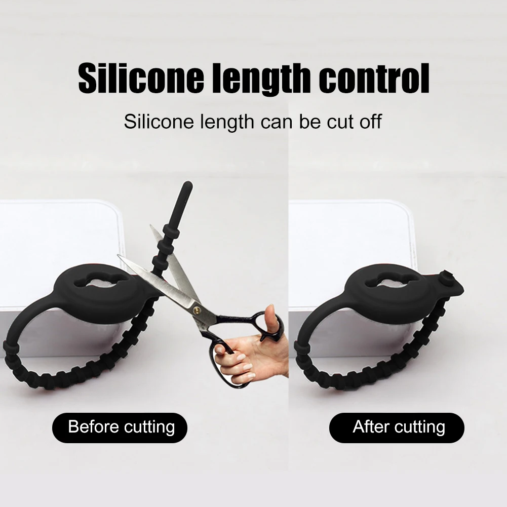 

Универсальный силиконовый фиксатор крепления на велосипед, защитный чехол для Airtag, Противоугонный чехол для трекера сиденья велосипеда, по...