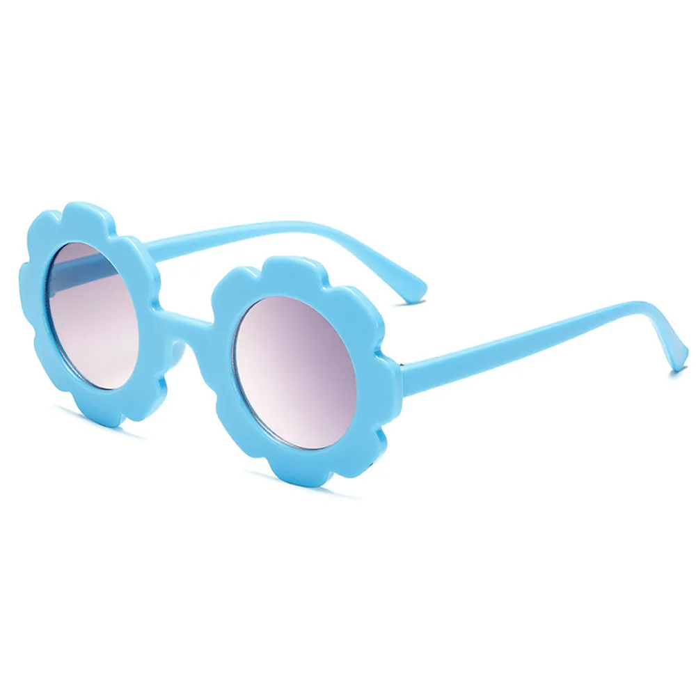 

Nieuwe Zon Bloem Kinderen Zonnebril Jongens Meisjes Ronde Frame Trend UV400 Bril Zonnebril Kinderen Lovely Baby Uitje Zonnebril