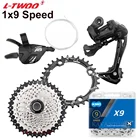 Триггерный переключатель LTWOO, 9 скоростей, A5, 9S, задний переключатель KMC X9, цепной солнечный свет, 9 В, 283242465052T для групсета велосипед Shimano