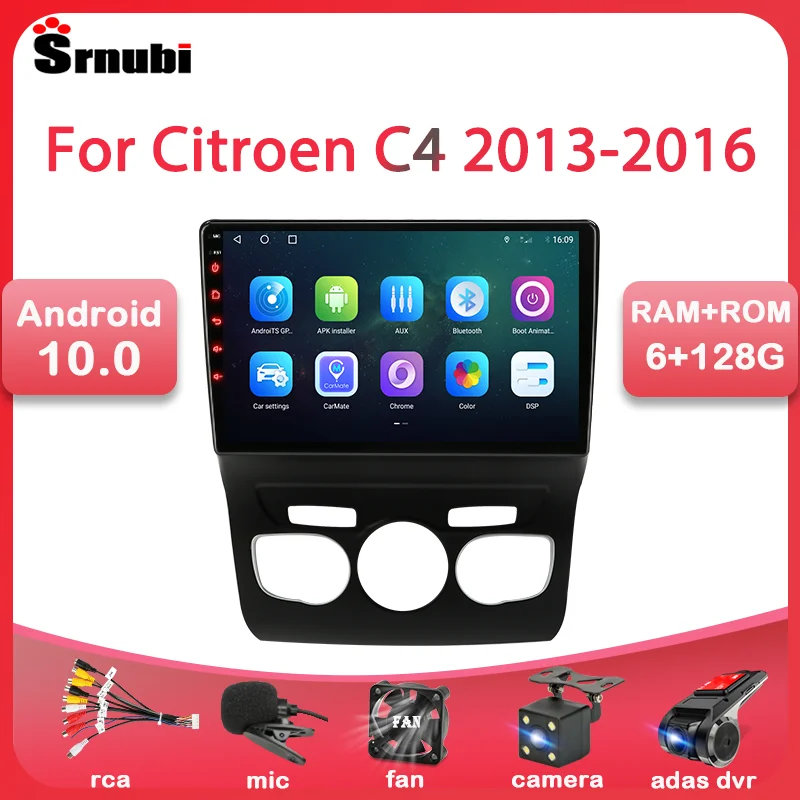 

10" Android 10 Car Radio For Citroen C4 2 B7 2013 2014 2015 2016 Multimedia Video Player Navigation GPS 2 din 4G net RDS DSP DVD