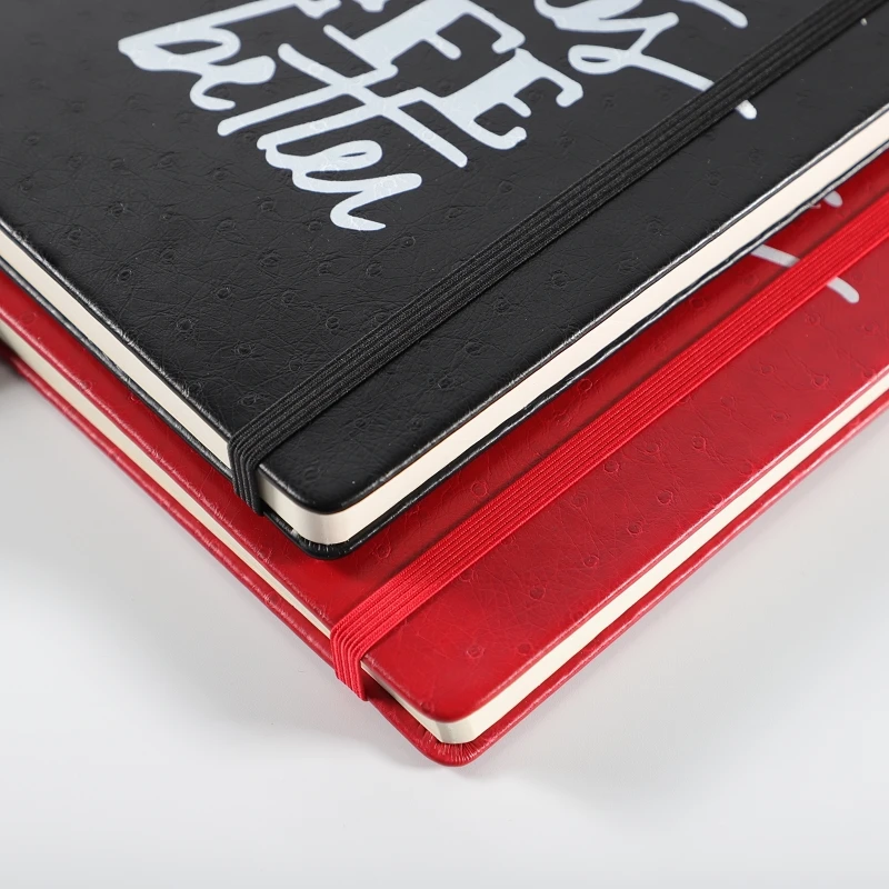 Классический кожаный блокнот в твердой обложке журнал с индивидуальным