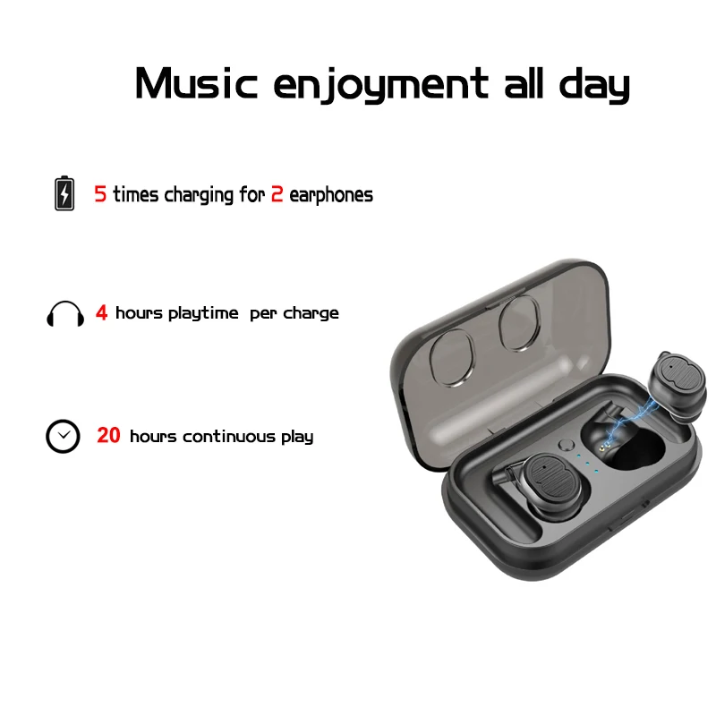 TWS 8 Bluetooth спортивные наушники водонепроницаемые беспроводные с шумоподавлением