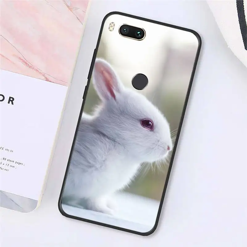 

rabbit cute animal Phone Case For Xiaomi Redmi note 7 8 9 t k30 max3 9 s 10 pro lite Luxury brand shell funda coque