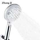 ZhangJi насадка для душа для ванной комнаты ABS высокого давления с хромированной пластиной насадка для душа 11,5 см большая панель душевая головка для ванной комнаты