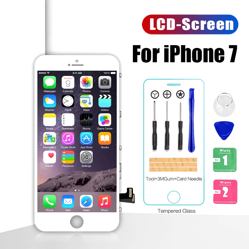 

LCD Assembly For iPhone 7 8 Display Touch Screen Pixel Digitizer Replacement For iPhone7 Plus 8 Plus LCD Free tools