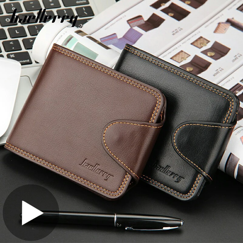 

Маленький короткий кошелек для мужчин, мужской бумажник, кредитница с монетницей, портмоне с кашелем