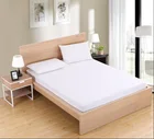 Однотонная натяжная простыня, наматрасник, постельное белье с эластичной резинкой, 100% полиэфирный матрас-протектор Pad комплект постельного белья королевского размера