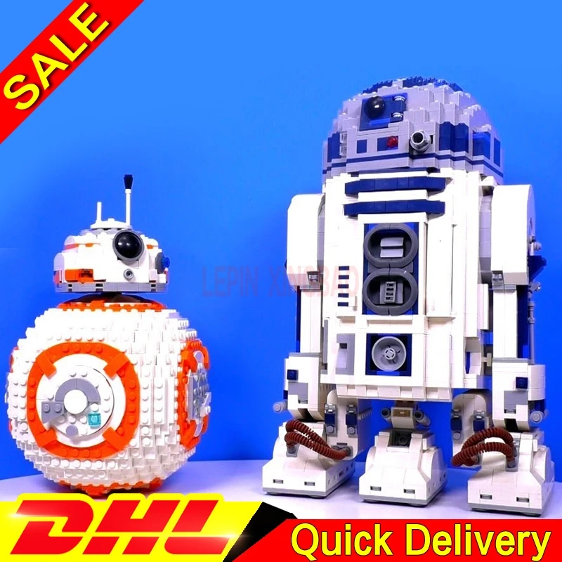 LP 05043 R2-D2 робот 05128 B Double 8 набор роботов строительные блоки кирпичи leleings игрушки