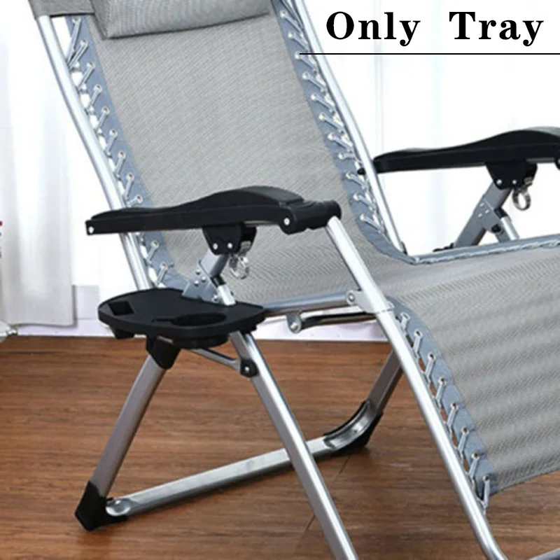 

Portable Gravity Folding Lounge Beach Chair Tray Outdoor Sports Recliner Holder
