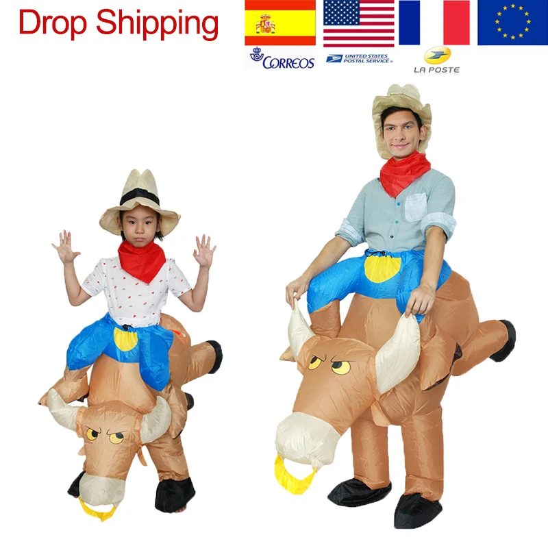 Надувные ковбойские костюмы для костюмированной вечеринки женщин Blowup аниме
