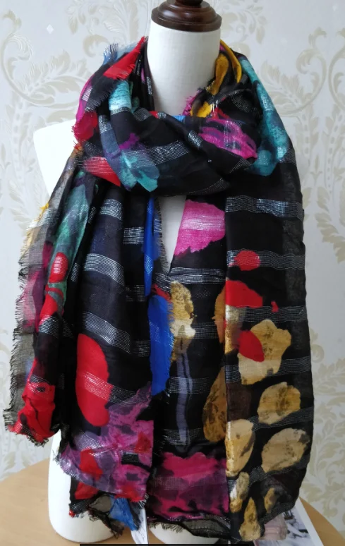 Небесно-голубой Испанский Модный женский шарф DESIGUAL - Цвет: Небесно-голубой
