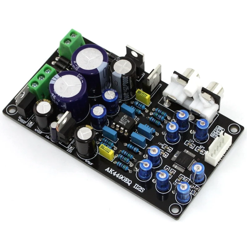 Собранный ЦАП Ak4490Eq Ak4490 Ii2S Поддержка 32 бит 768K Hi-Fi декодер | Электроника