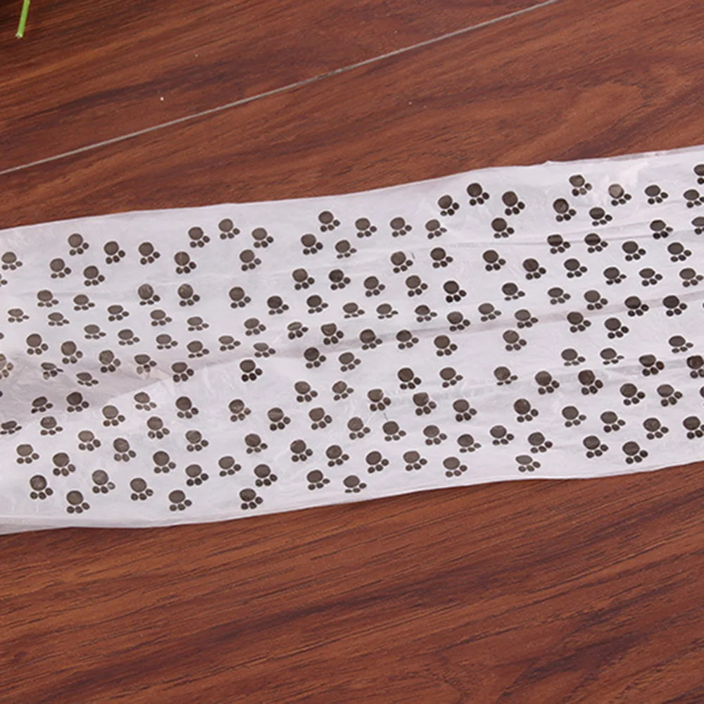 Сумка для мусора 1 рулон с принтом лап кошек и собак | Дом сад