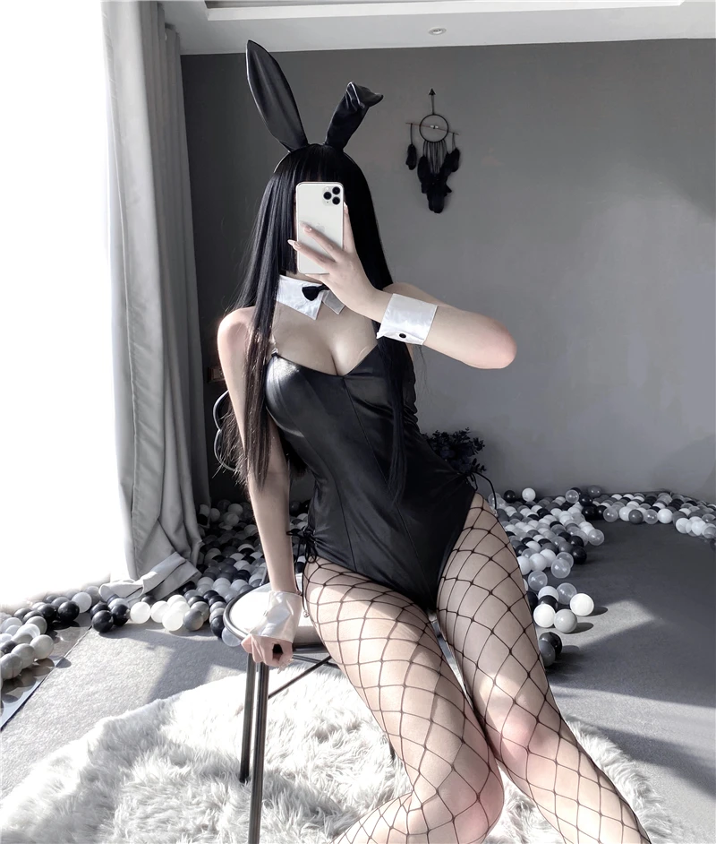 Женское Оригинальное аниме Senpai Косплей Цельный боди рыбной чулок набор костюм