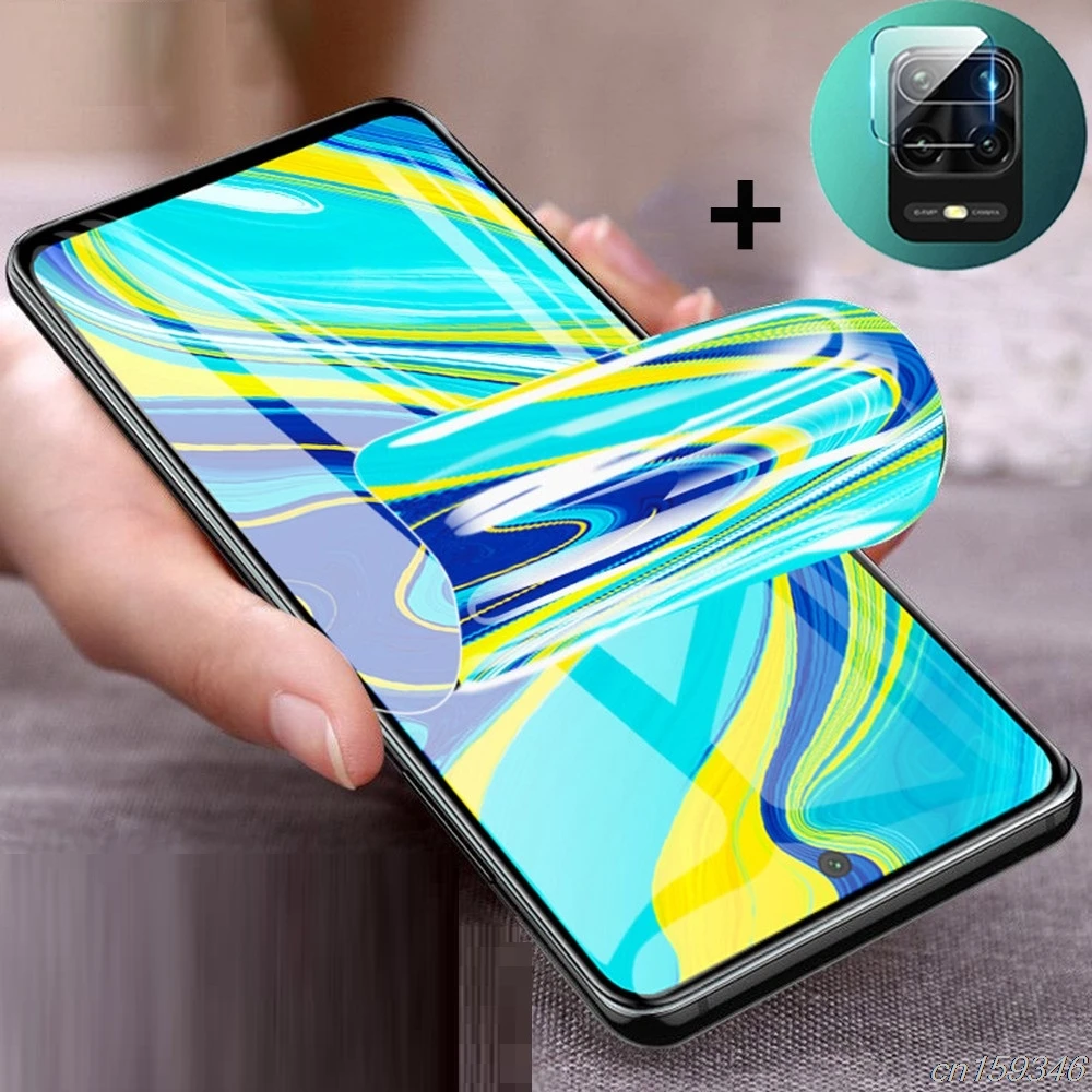 

Защитное стекло + Гидрогелевая пленка для камеры 2 в 1 Xiaomi Redmi Note 9s Note 9 Pro Max