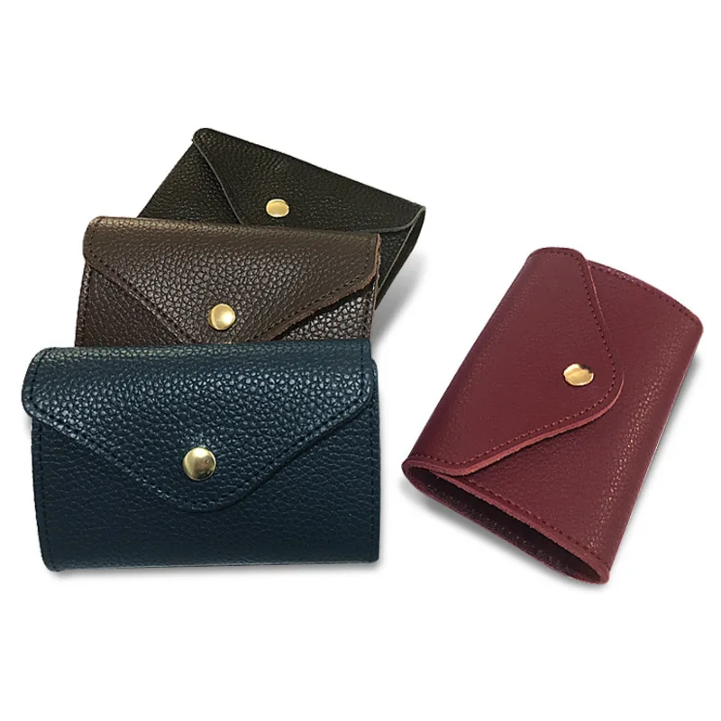 

Unisex fashion leather cash ID card holder RFID block ultra-thin wallet coin purse card holder credit card wallet change bag