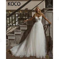 macdougal wedding dresses 2022 elegant spaghetti tulle beach party bride gown simple applique vestido de novia civil women skirt