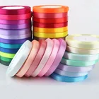 10 мм односторонняя атласная лента 25 ярдоврулон, сделай сам, ткань для шитья одежды, Рождество, Хэллоуин, Свадебная подарочная коробка, лента для украшения торта